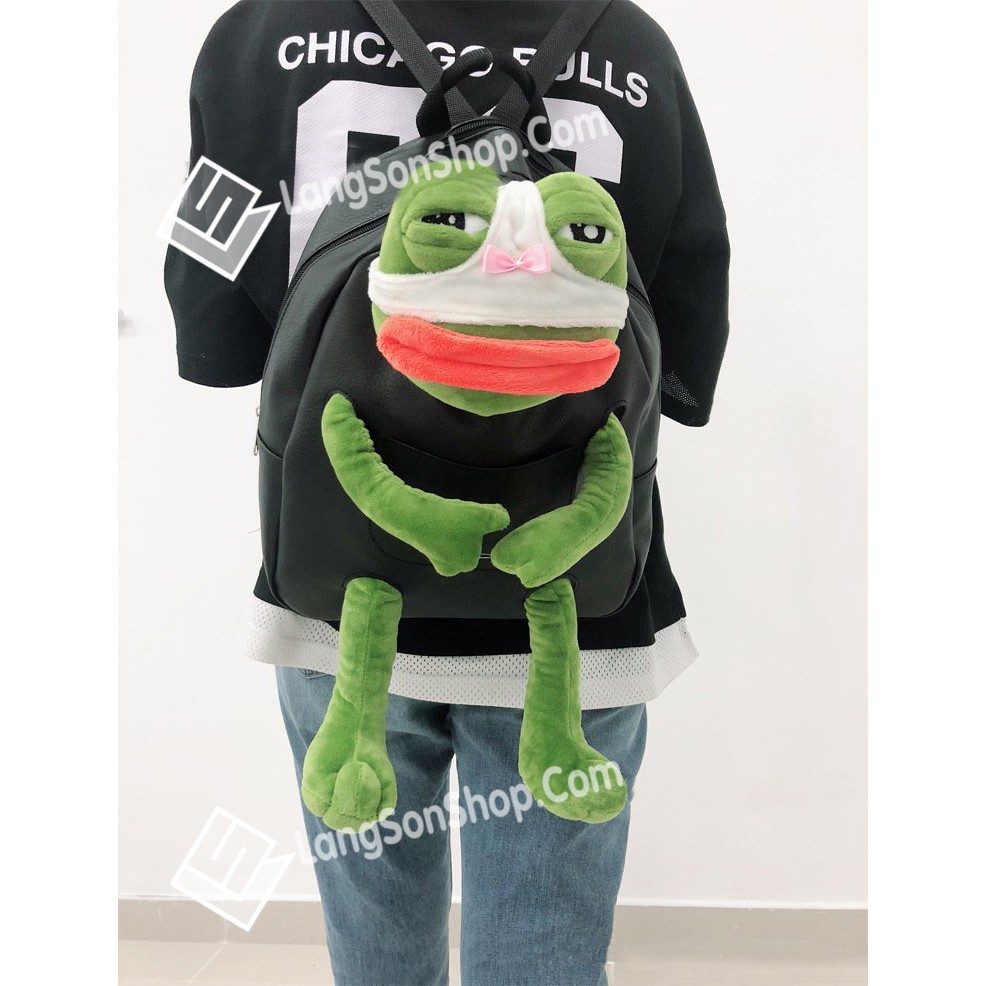 Balo đeo vai Ếch xanh pepe khuôn mặt biểu cảm - Bag Pepe
