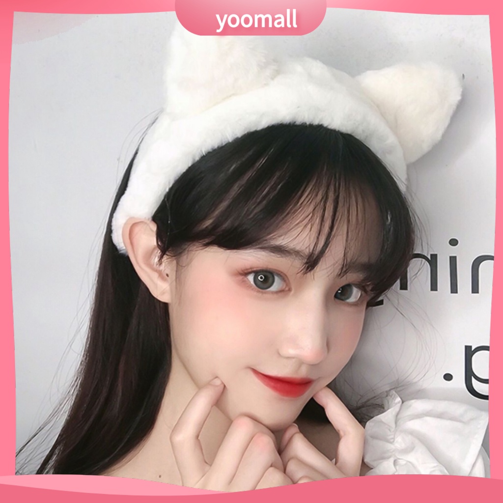 Băng Đô Cài Tóc Hình Tai Mèo Đơn Giản Cho Nữ