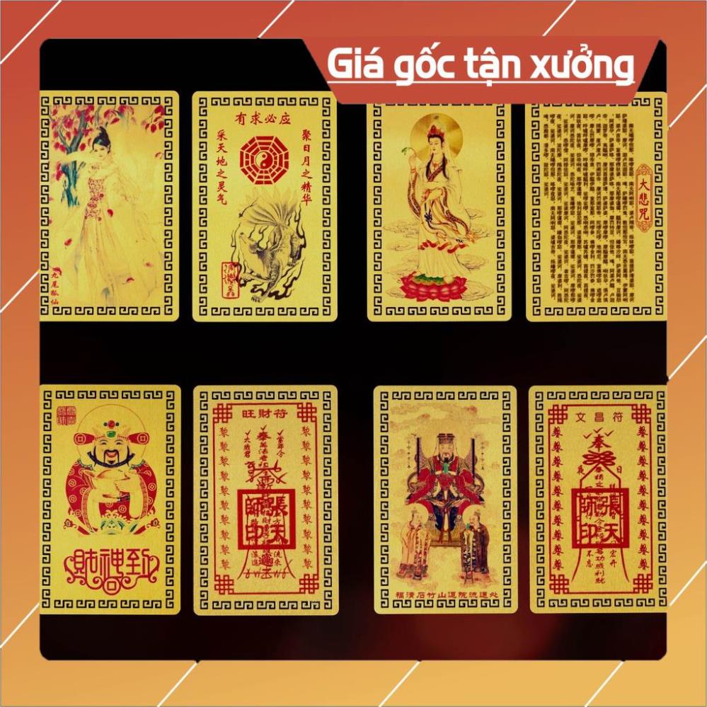 Kim Bài Linh Phù Tây Tạng để ốp điện thoại Chiêu Tài Lộc, Tình Duyên Thi Cử - Tổng Kho Sỉ Phong Thủy