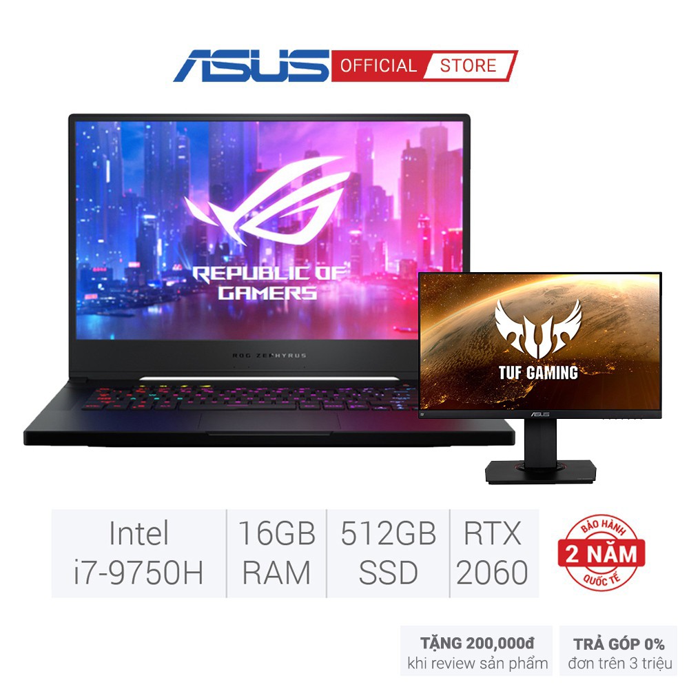 Laptop ASUS GU502GV-AZ079T i7-9750H I RTX2060 I 16GB I 512GB I 15.6''FHD 240Hz I WIN 10