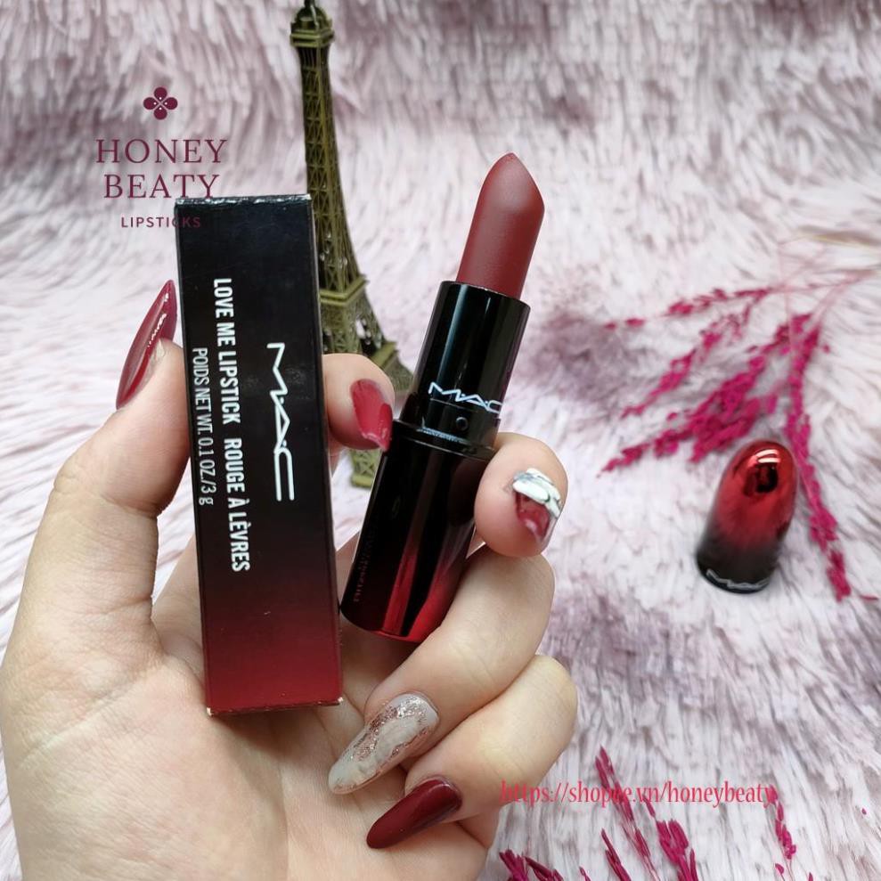 Son lì Mac love me lipstick rouge à lèvres Màu 423 E for effortless 3g sắc đỏ quyến rũ và mê hoặc | BigBuy360 - bigbuy360.vn