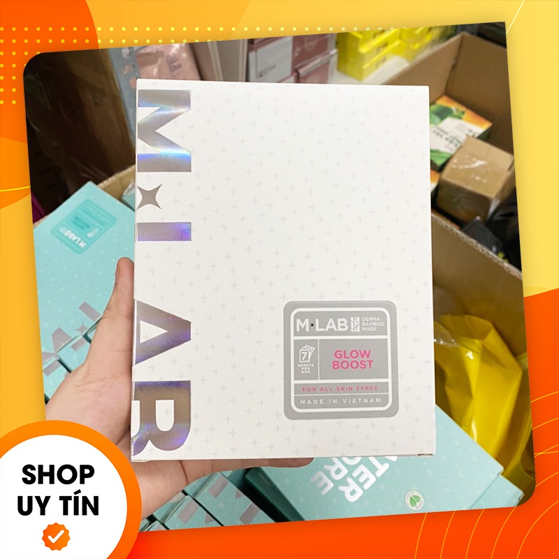 [Chính hãng] Mặt nạ sợi tre màu trắng giúp trắng da sáng hồng tự nhien  M-Lab - Mỹ phẩm LanýBeauty - Màu trắng