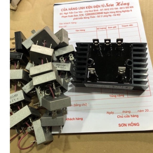 Cầu diode 5 chân 100a cầu 35A