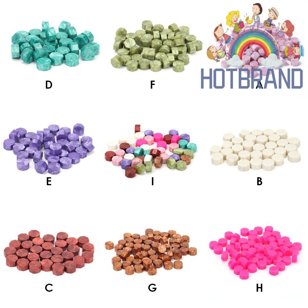 Bộ 100 hạt sáp dán niêm phong bì thư phong cách cổ điển