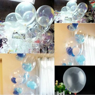 Bong bóng trang trí sinh nhật trong suốt 10'' Thái Lan
