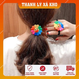 Buộc tóc hoa mặt trời siêu xinh