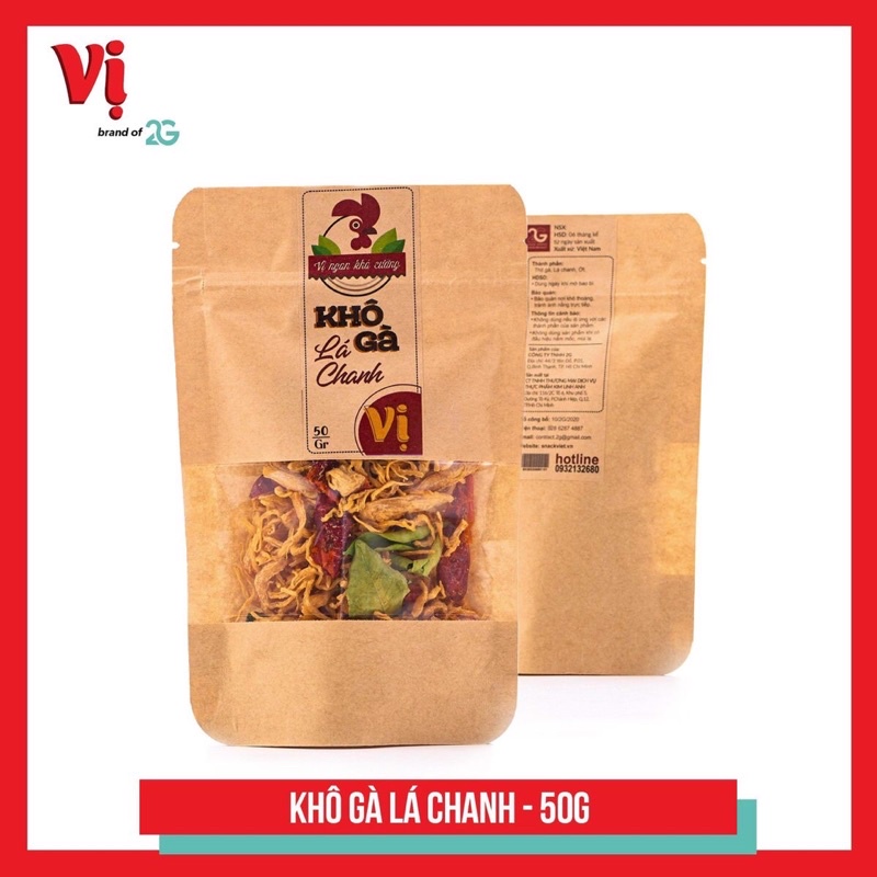 Khô Gà Lá Chanh 50g - Đồ Ăn Văt Khô Gà Xé Cay Siêu Ngon - Đồ ăn vặt Việt Nam Chất Lượng Cao | BigBuy360 - bigbuy360.vn
