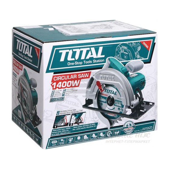 Máy cưa gỗ cầm tay hiệu TOTAL công suất 1400w bảo hành 3 tháng