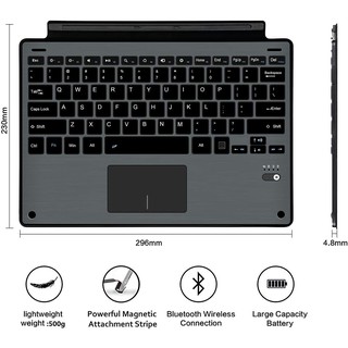 Bàn Phím bluetooth Không Dây Siêu Mỏng Cho microsoft surface go 2 3 4 surface pro 6 / 5 / 4 / 3