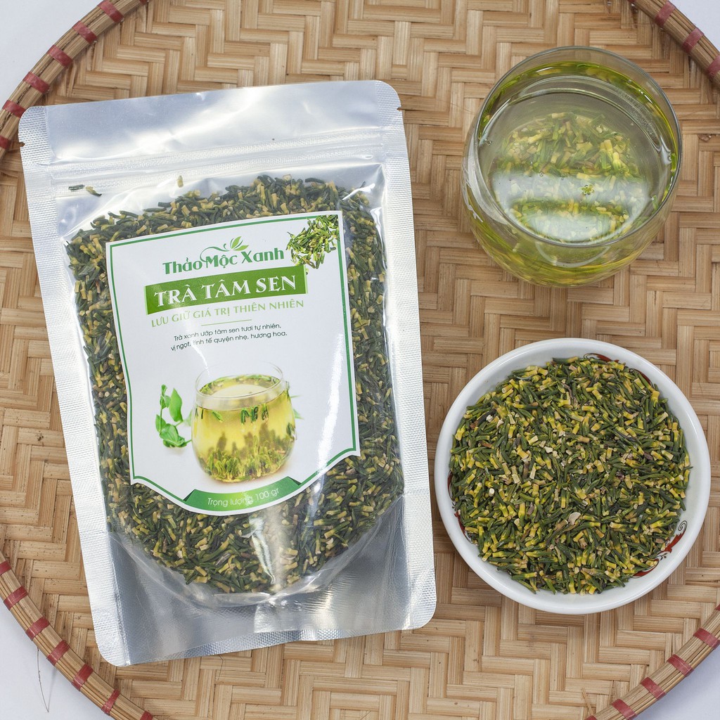 Trà tâm sen sấy khô gói 100g