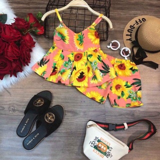 Combo sỉ bộ thô 2 dây cho bé gái
