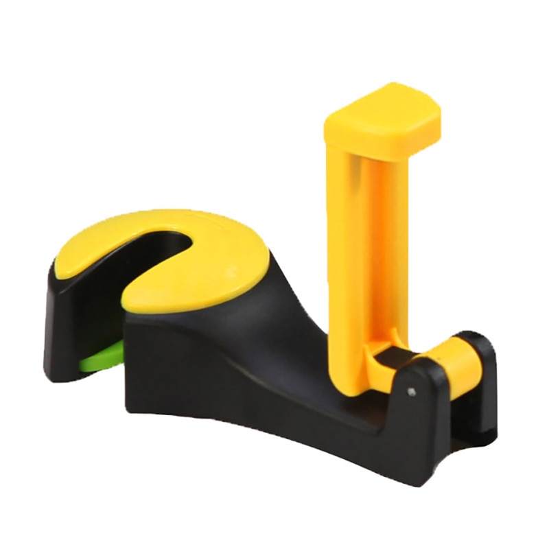 Giá đỡ điện thoại treo túi xách/ ví kẹp sau tựa đầu xe hơi 2 trong 1 có thể gấp lại