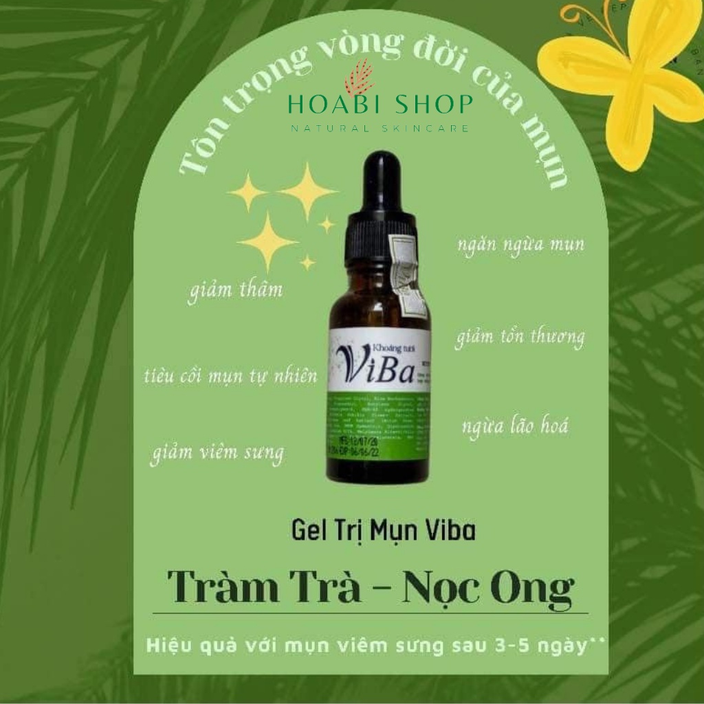 Serum/tinh chất mụn VIBA  ngăn ngừa tổn thương da do mụn, ngừa mụn mới -  HOABI SHOP