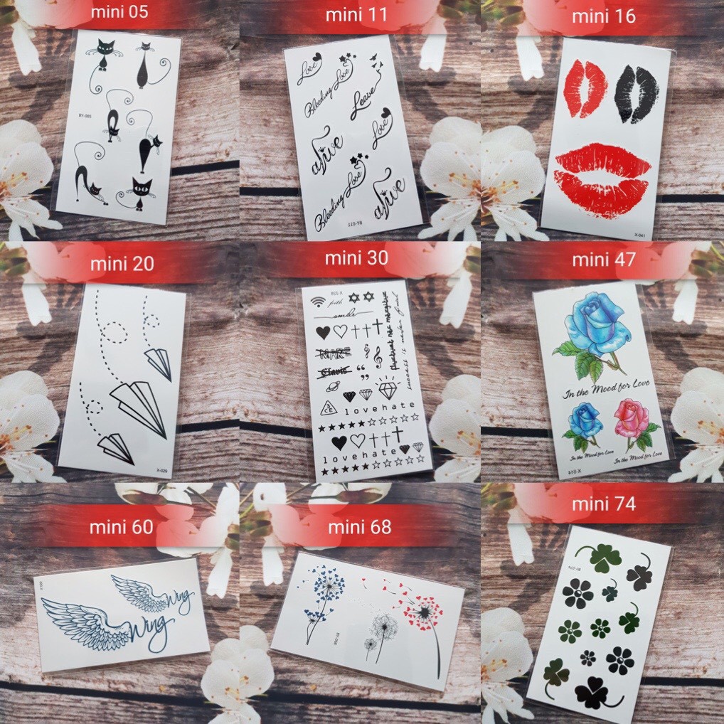 ☆ Hình Xăm Dán Tạm Thời Chống Nước Mẫu T16 ☆