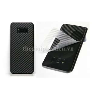 Miếng dán lưng vân carbon, các bon SamSung Galaxy S8-S8 Plus