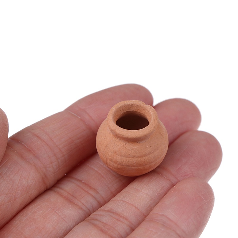 Chậu Hoa Sứ Mini Hình Tròn Dùng Trang Trí Sân Vườn / Ban Công