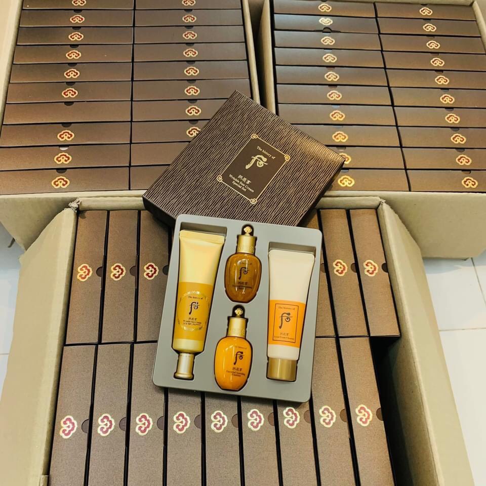 Set Chống Nắng Chống Nhăn Whoo Jin Hae Yoon Wrinkle Sun Cream SPF50+/PA+++