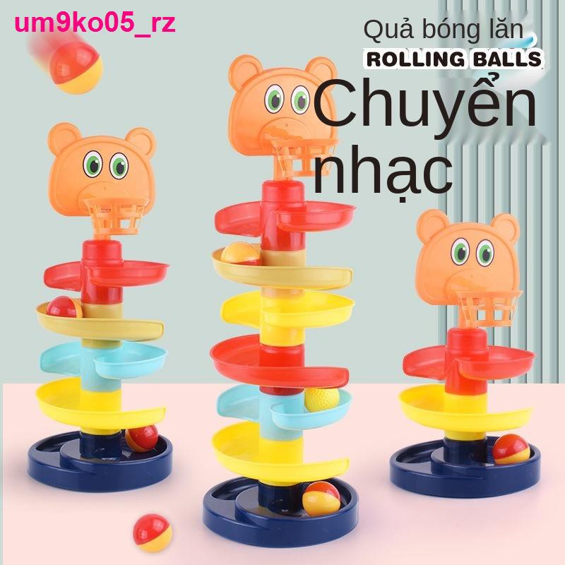 đồ sơ sinh> Trò chơi xếp hình vui nhộn đường trượt tháp bóng quay Đồ trẻ em Jenga Trí tuệ 1-2 sớm Giáo dục