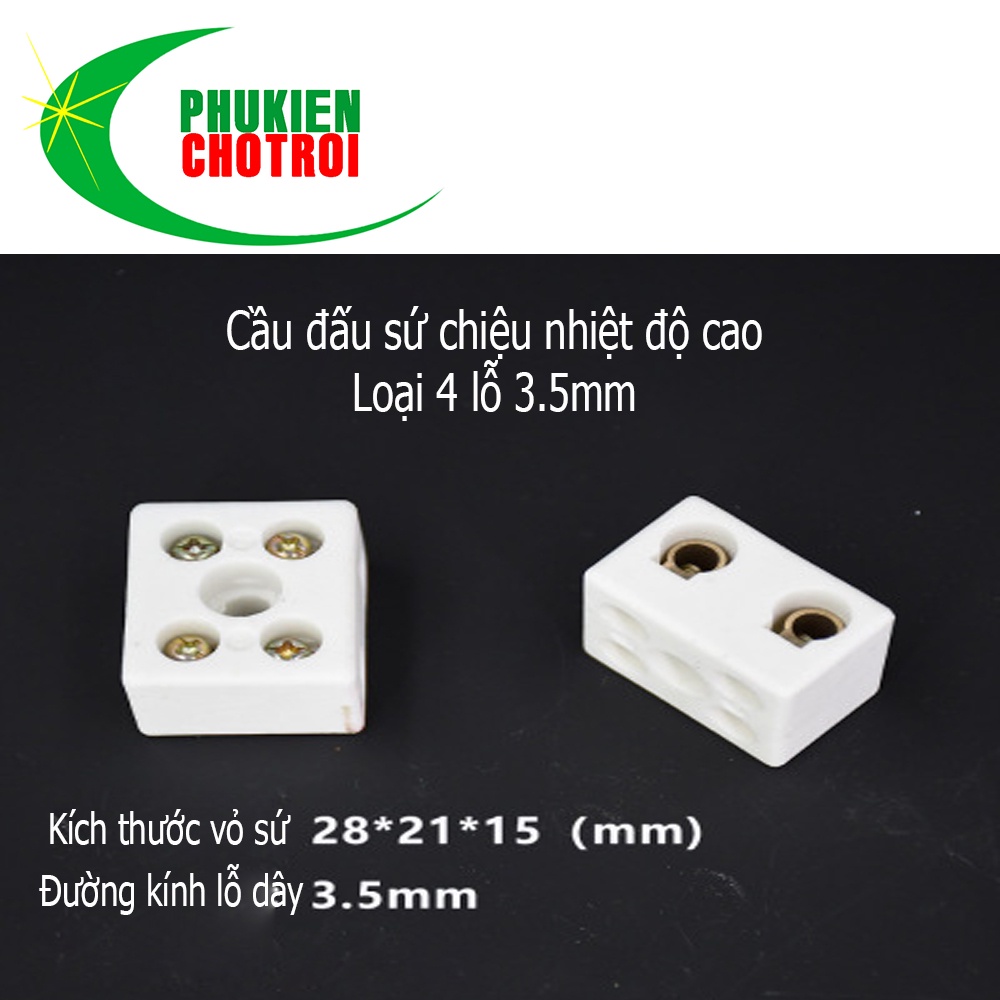 Cầu đấu sứ cách điện khung sứ chịu nhiệt