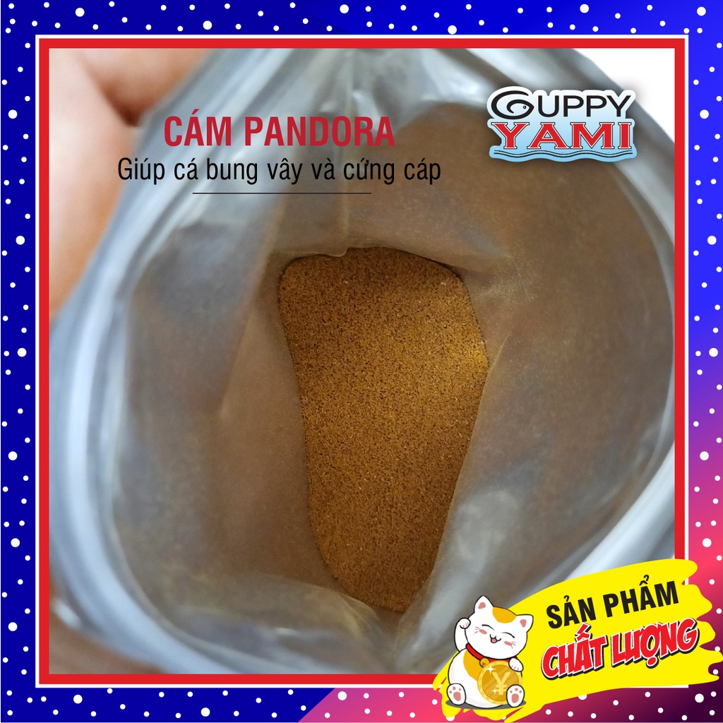 Thức ăn cho cá DATE MỚI - Cám Pandora Gold 50g - 100g