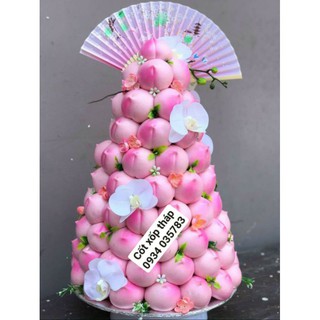 Xốp tháp bánh bao đào tiên