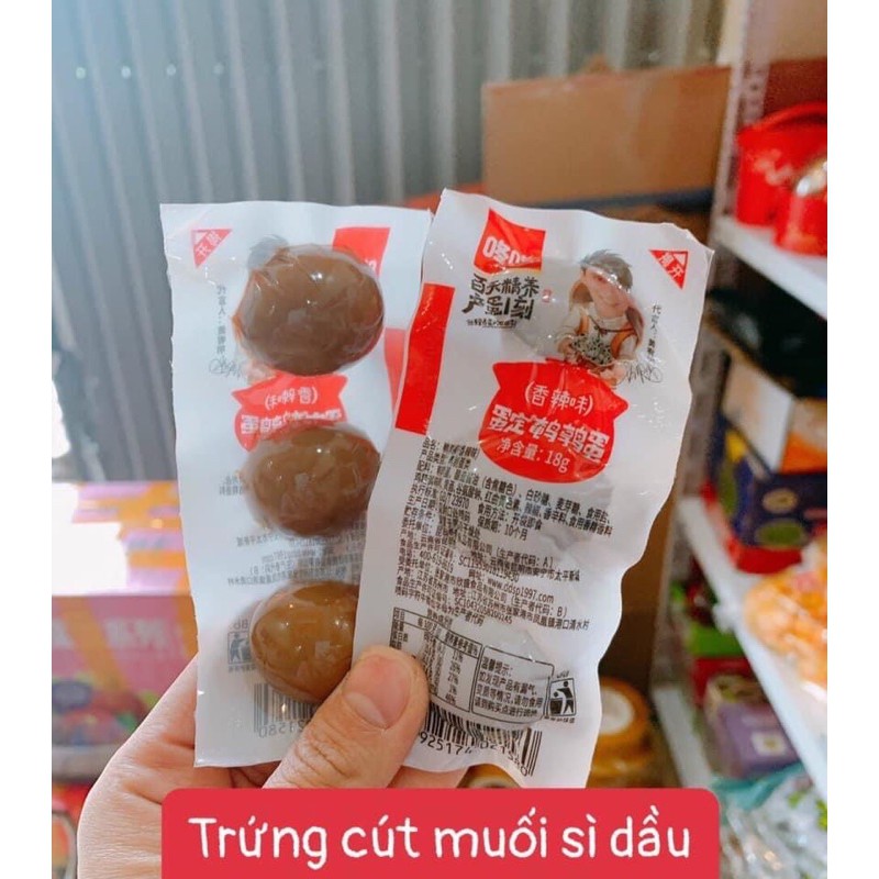 [Siêu Rẻ ] Trứng Cút Muối Xì Dầu