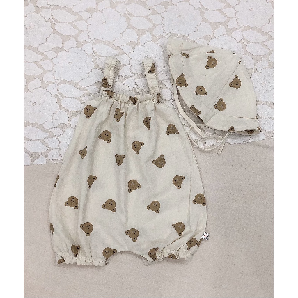 Áo liền quần cho bé sơ sinh kèm mũ, bodysuit bé sơ sinh kèm mũ, 3 tháng, 6 tháng, 1 tuổi, 2 tuổi