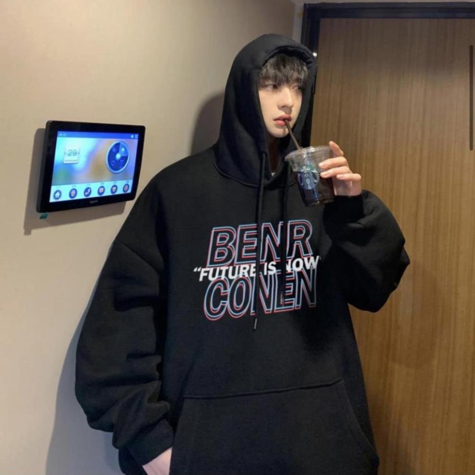 FREESHIP XTRA Áo hoodie, áo nỉ in hình họa tiết BENRCONEN vải nỉ cotton form rộng unisex phong cách ulzzang | BigBuy360 - bigbuy360.vn