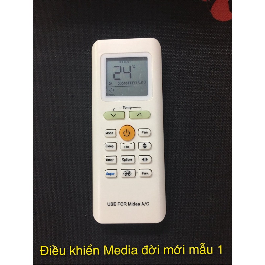 REMOTE MÁY LẠNH , ĐIỀU KHIỂN ĐIỀU HÒA MEDIA ĐỜI MỚI MẪU 1