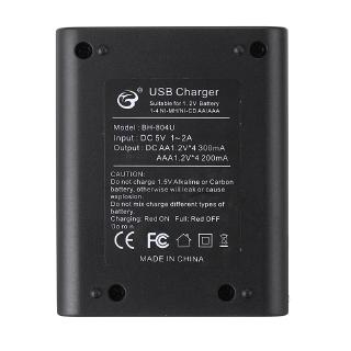 Bộ Sạc Pin 5v 4 Cổng Usb Cho Aa Aaa W/Sạc