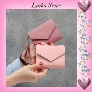 Ví nữ mini ví nữ cầm tay nhỏ gọn cao cấp ví nữ kute bỏ túi giá rẻ thời trang Laika Store VD10