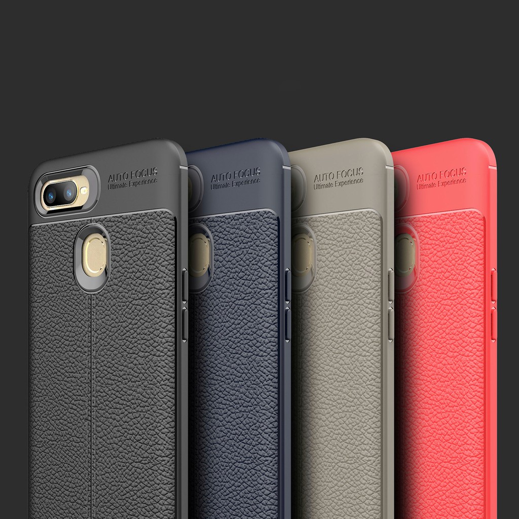 Ốp lưng Oppo A5s / Oppo A7 / Oppo A12 FREESHIP Từ 50k vân da hiệu Auto Focus cao cấp