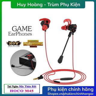 Tai Nghe Nhét Tai  Hoco M45 - Mic Tháo rời chất lượng âm thanh tuyệt đỉnh - Tainghe có dây jack 3.5mm