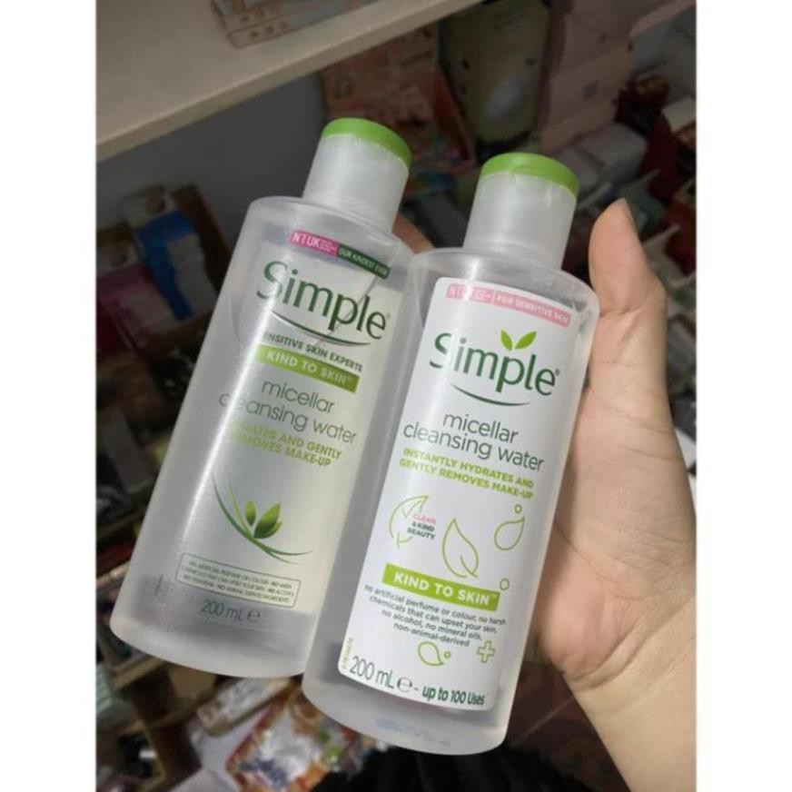 [SIÊU HOT] Nước Tẩy Trang Simple Micellar Cleansing Water 200ml | BigBuy360 - bigbuy360.vn