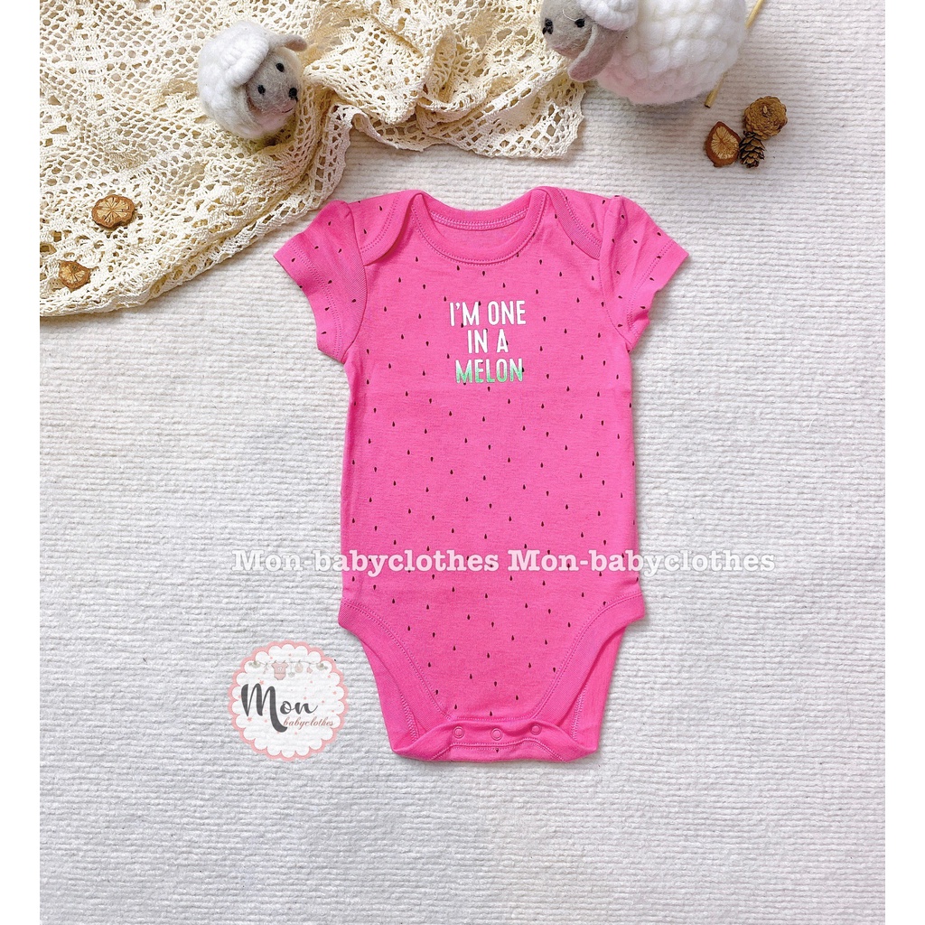 Bộ đồ ngủ liền thân cộc tay vải cotton mềm mịn cho bé
