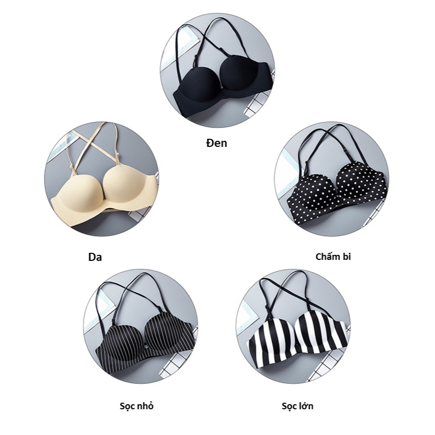 Áo lót nữ dễ thương su đúc không gọng nâng ngực đệm dày tạo khe hai dây Sexy gợi cảm Siêu đẹp LIBECKA AL36