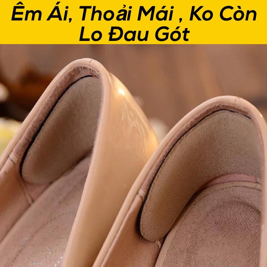 Miếng lót gót giày bảo vệ gót sau 4D cao cấp, chống đau gót, nhấc gót và trầy chân - lót giày giá sỉ