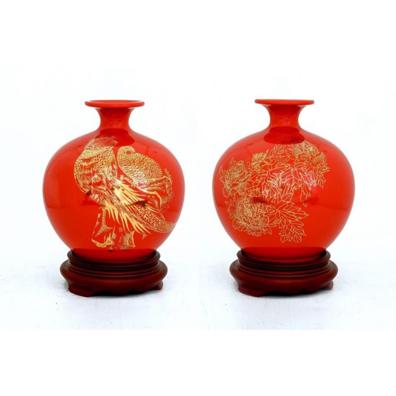 Lọ hoa hút lộc, bình hút tài lộc gốm sứ bát tràng, món quà tặng ý nghĩa