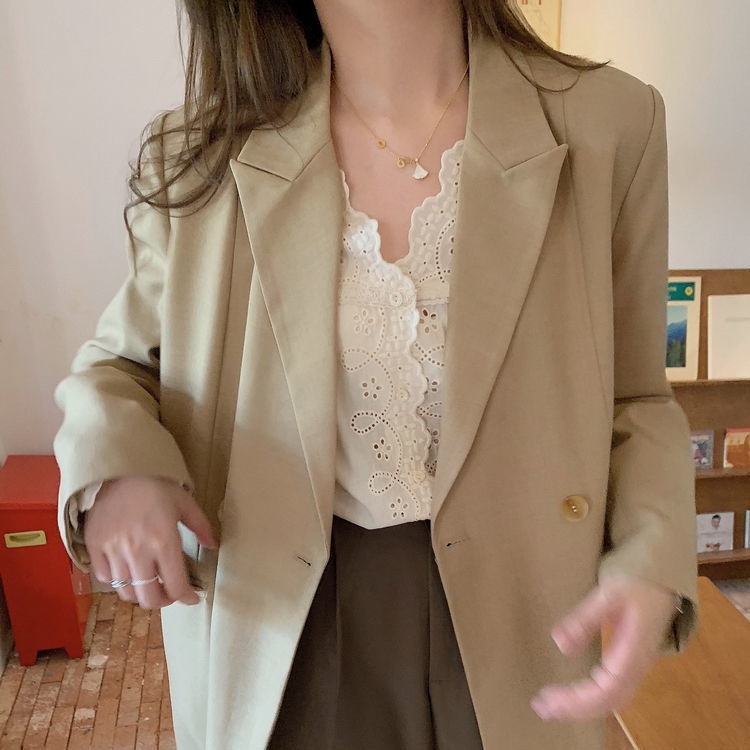 Áo Nữ Tay Dài Phối Ren Thời Trang Phong Cách Hàn Quốc