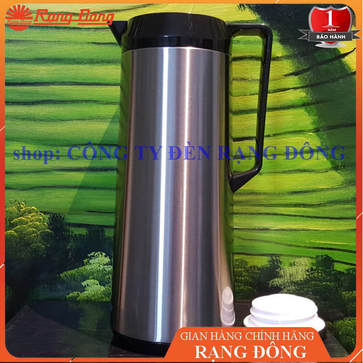 [HÀ NỘI - GIAO HÀNG TRONG NGÀY Phích nước nóng 1 lít Inox Rạng Đông cao cấp, Model: RD 1040 ST2.E