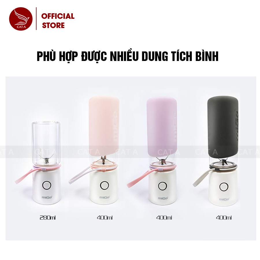 Máy xay sinh tố mini cầm tay BEAR- Dung tích 400ML, 4 lưỡi xay Inox- Nhỏ gọn, tiện lợi, Bảo hành CHÍNH HÃNG!