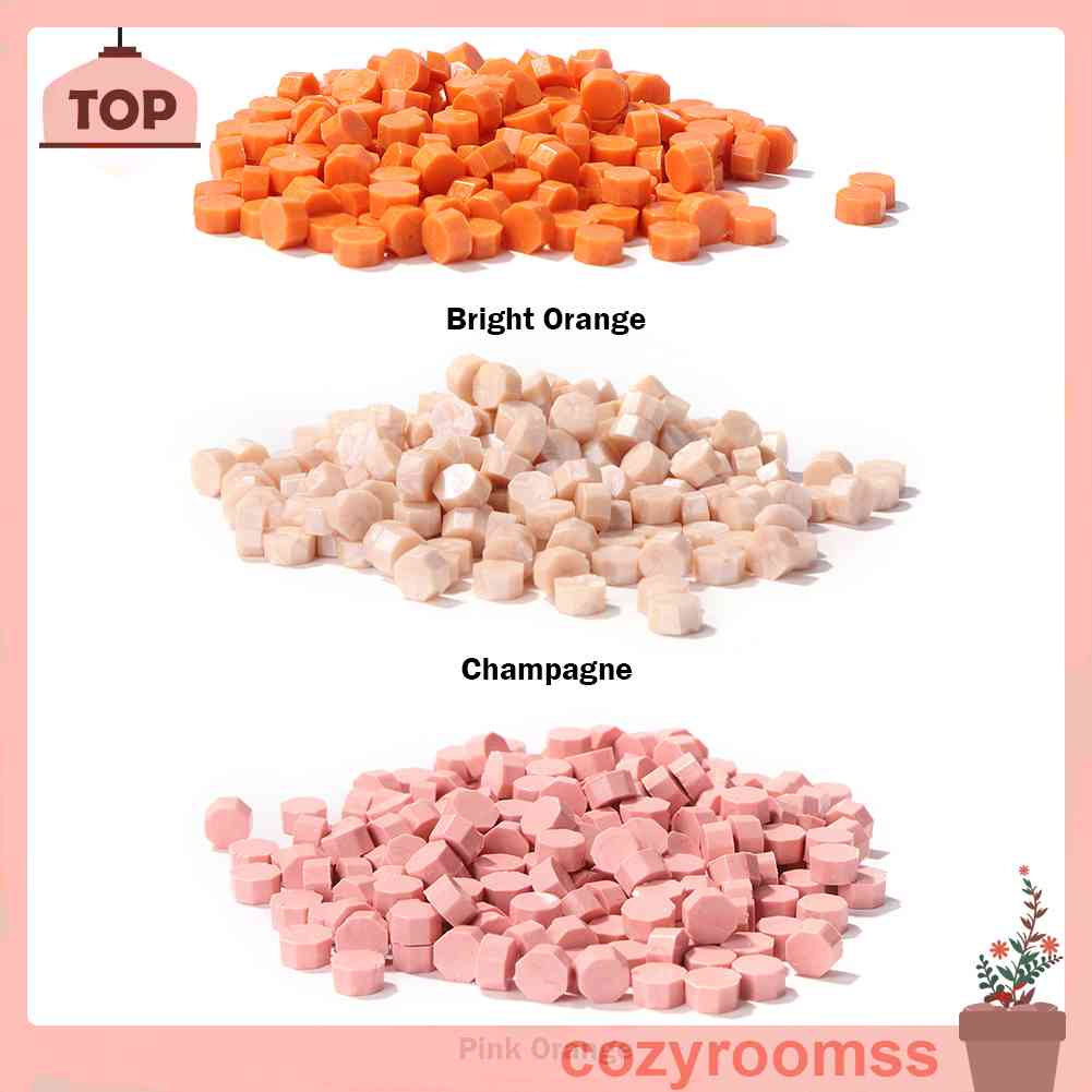 Set 100 Hạt Đóng Dấu Bát Giác Phong Cách Retro