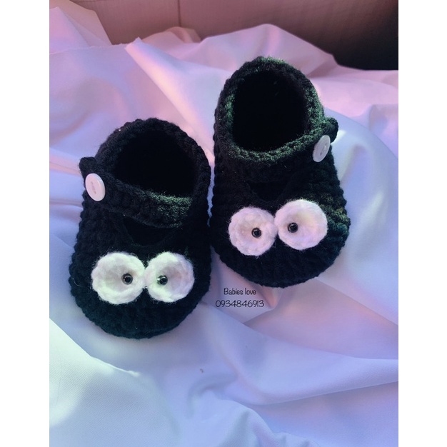 Giày len cho bé nhân vật chú bồ hóng trong totoro 0-18m