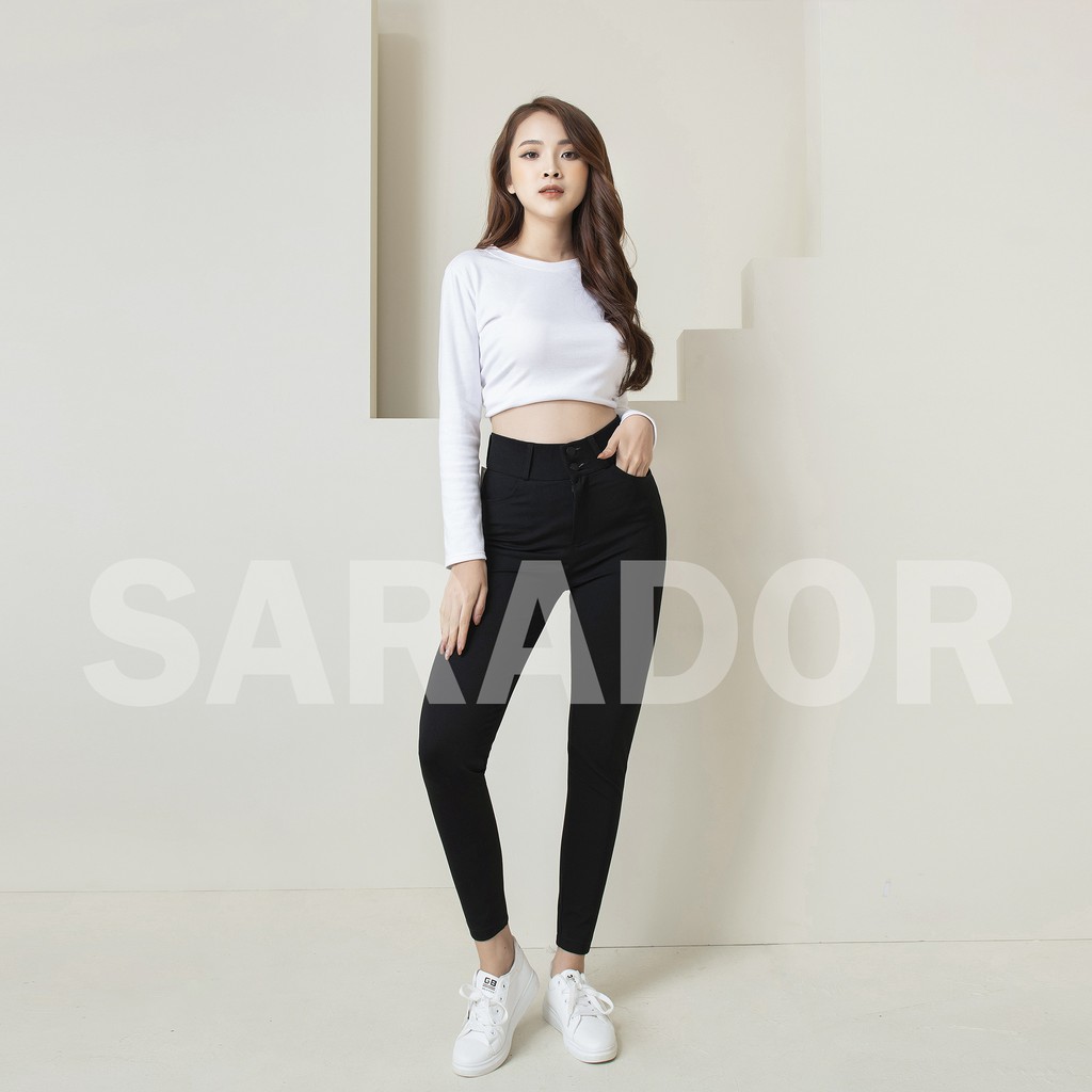 Quần legging nữ HM Hàng Đẹp 🌹[Mã HVHAX12 hoàn 10% xu]🌹 legging nữ cạp cao 2 khuy Gen bụng Cao Cấp - Có Hộp | BigBuy360 - bigbuy360.vn