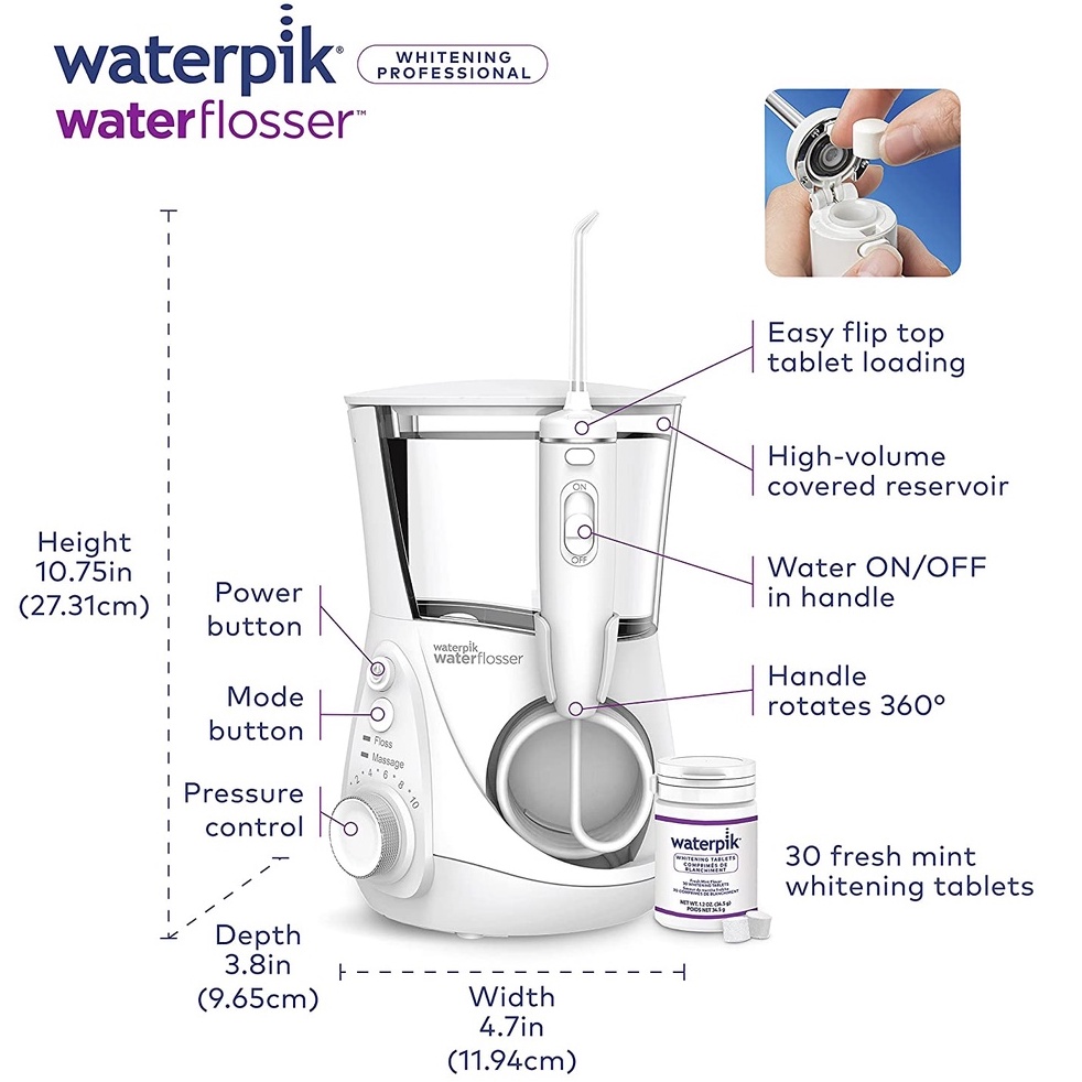 Nha Khoa USA ✅ Máy tăm nước Waterpik Super WF 05,Chứng nhận ADA Y Tế Mỹ