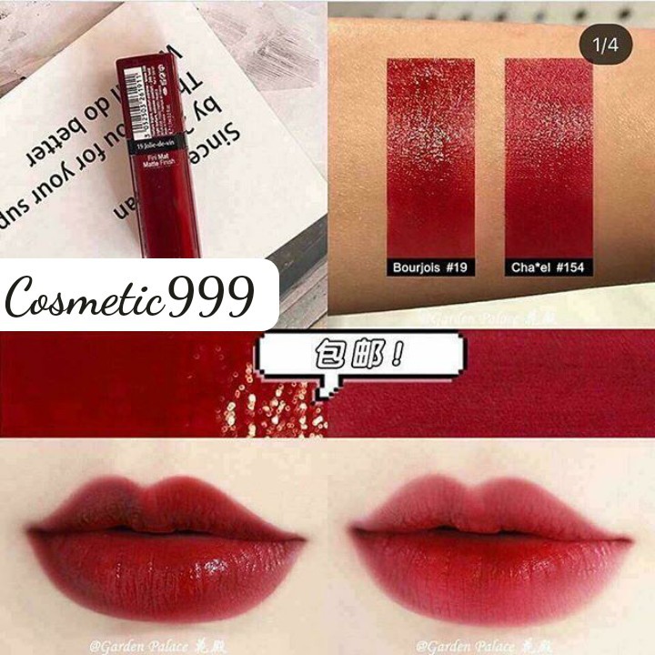 (auth 100%) son kem bj 15 đỏ tươi ,19 đỏ rượu vang pháp-cosmetic999