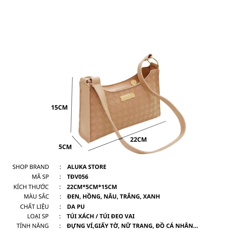 Túi kẹp nách nữ đeo vai da thời trang đi chơi cao cấp phong cách Hàn Quốc rẻ đẹp OLUKA STORE TĐV056
