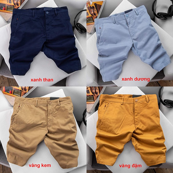 [Big Size 105kg] Quần SHORT NGỐ KAKI NAM Sắn Gấu, Đù màu, Chất Kaki Thô Co Dãn Nhẹ