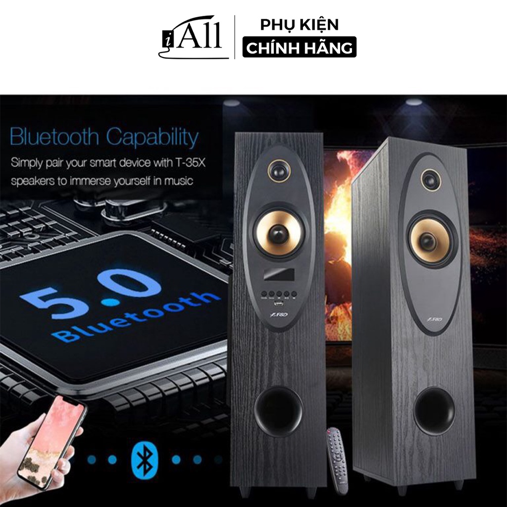 Loa tháp bluetooth F&amp;D T35X âm thanh sống động hát karaoke, xem phim - iAll Store