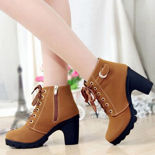 🎐HS🎐Giày boot nhung cao cổ